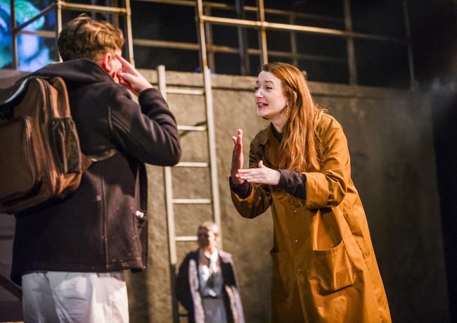 Herons: Max Gill as Billy and Sophie Stone as Mum in Herons Lyric Hammersmith